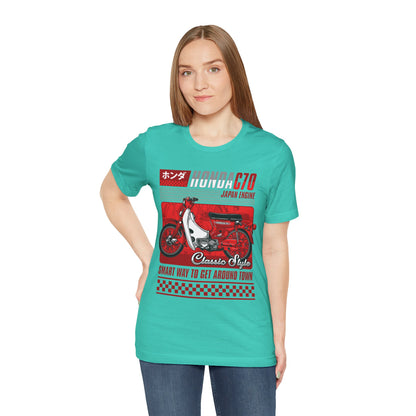 Honda C70 Classic Style Unisex Tee - Smart Way to Get Around Town T-shirt - CreativeRino