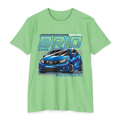 Honda BRIO Unisex Jersey T-Shirt - Break Out! Celebrate Your Love for Cars - CreativeRino