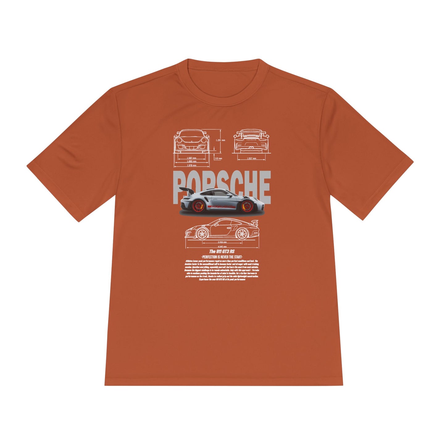 Porsche Unisex Moisture Wicking Tee - Stylish Performance Shirt for Car Enthusiasts - CreativeRino