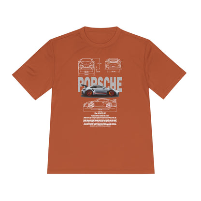 Porsche Unisex Moisture Wicking Tee - Stylish Performance Shirt for Car Enthusiasts - CreativeRino