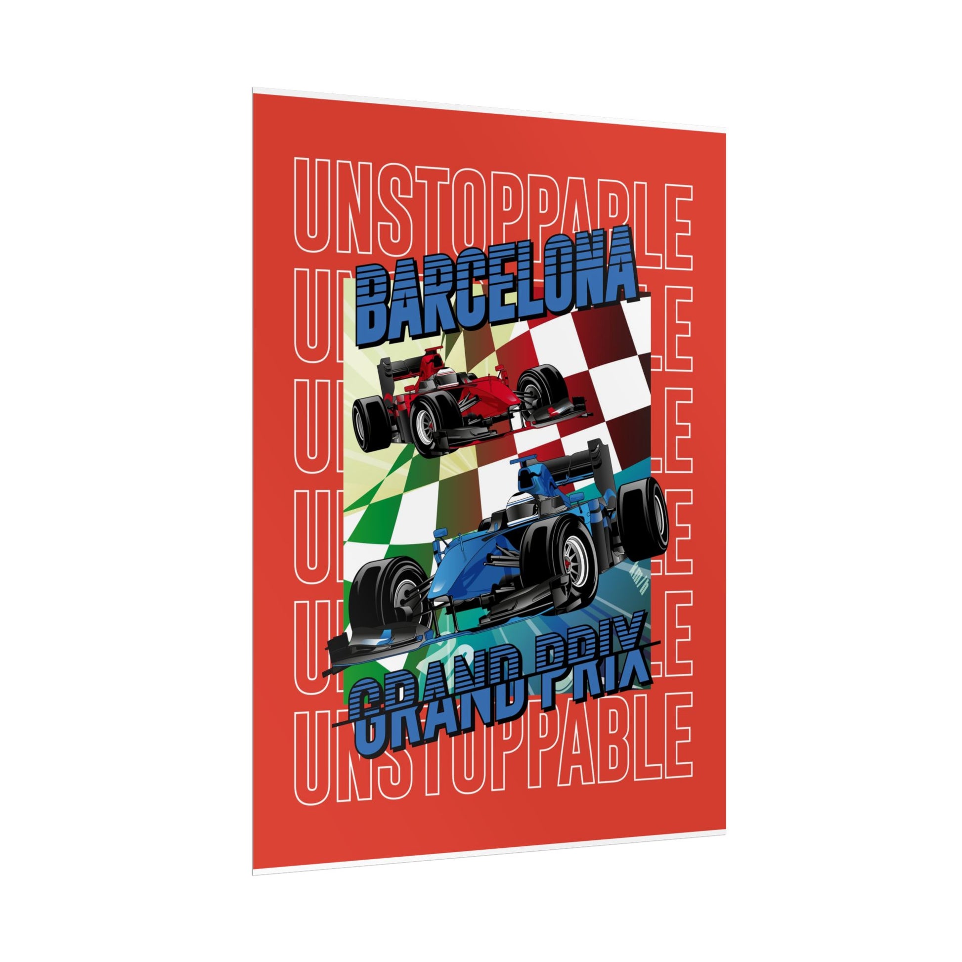 Barcelona Grand Prix Racing Rolled Poster - Unstoppable Energy Poster for Car Enthusiasts - CreativeRino