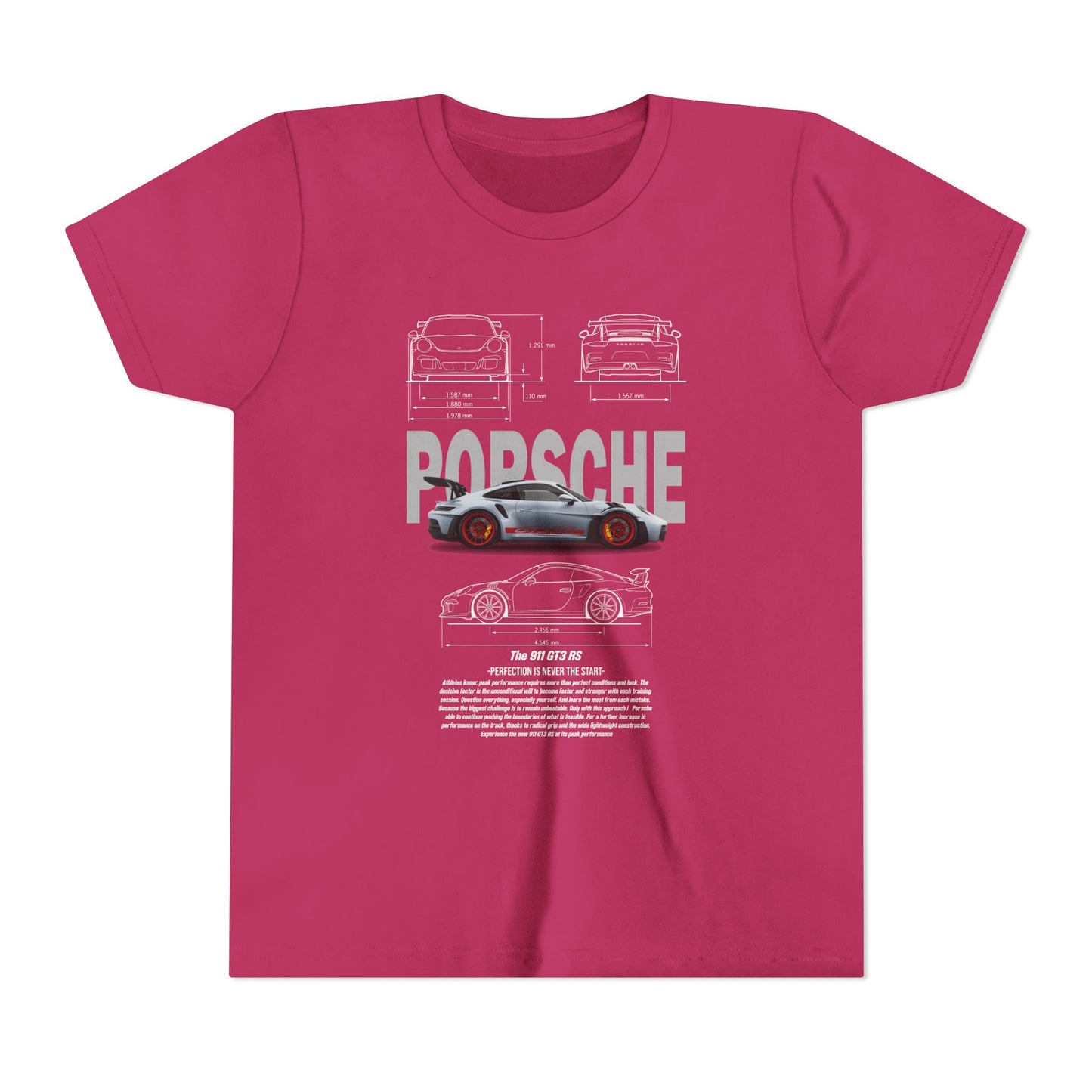 Porsche Engineering Youth  Tee - Classic Car T-shirt Design - CreativeRino