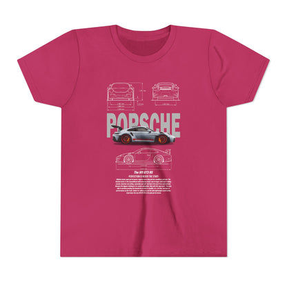 Porsche Engineering Youth  Tee - Classic Car T-shirt Design - CreativeRino