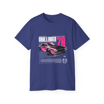 Vintage Challenger 70 Unisex Ultra Cotton Tee - Classic Muscle Car Shirt - CreativeRino