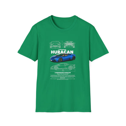 Lamborghini Huracan Unisex Softstyle T-Shirt - Perfect Gift for Car Enthusiasts - CreativeRino