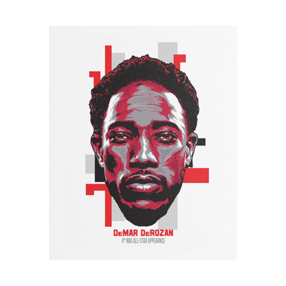 DeMar DeRozan NBA All-Star Satin Canvas Art - CreativeRino