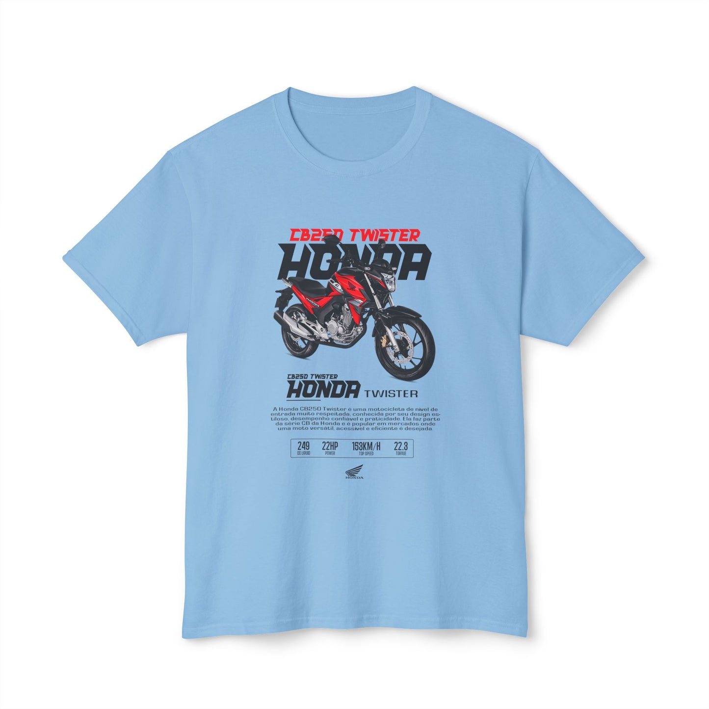 Honda Twister Unisex HD Cotton™ T-shirt - Perfect for Motorcycle Enthusiasts - CreativeRino