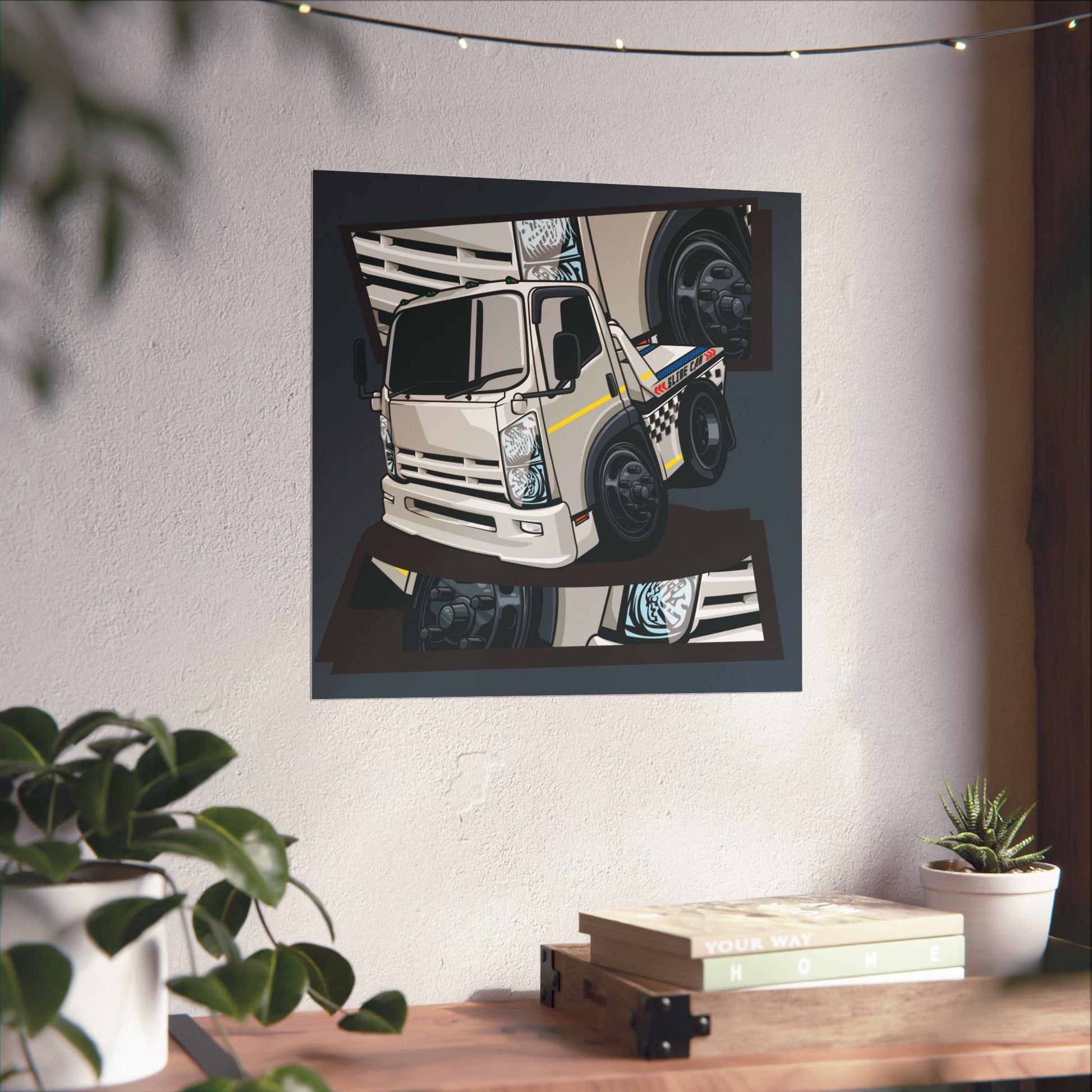 Cool Matte Square Truck Posters for Car Enthusiasts | Modern Wall Art - CreativeRino