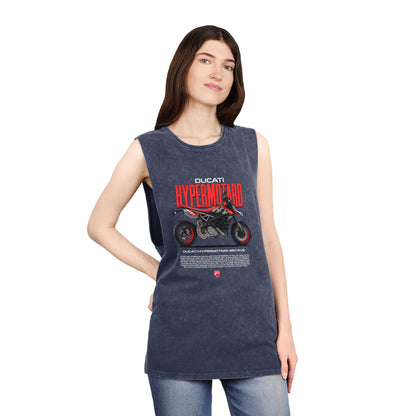 Ducati Hypermotard 950 Unisex Stonewash Tank Top - Stylish Motorcycle Apparel - CreativeRino