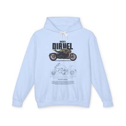 Ducati Diave Unisex Lightweight Hooded Sweatshirt - CreativeRino