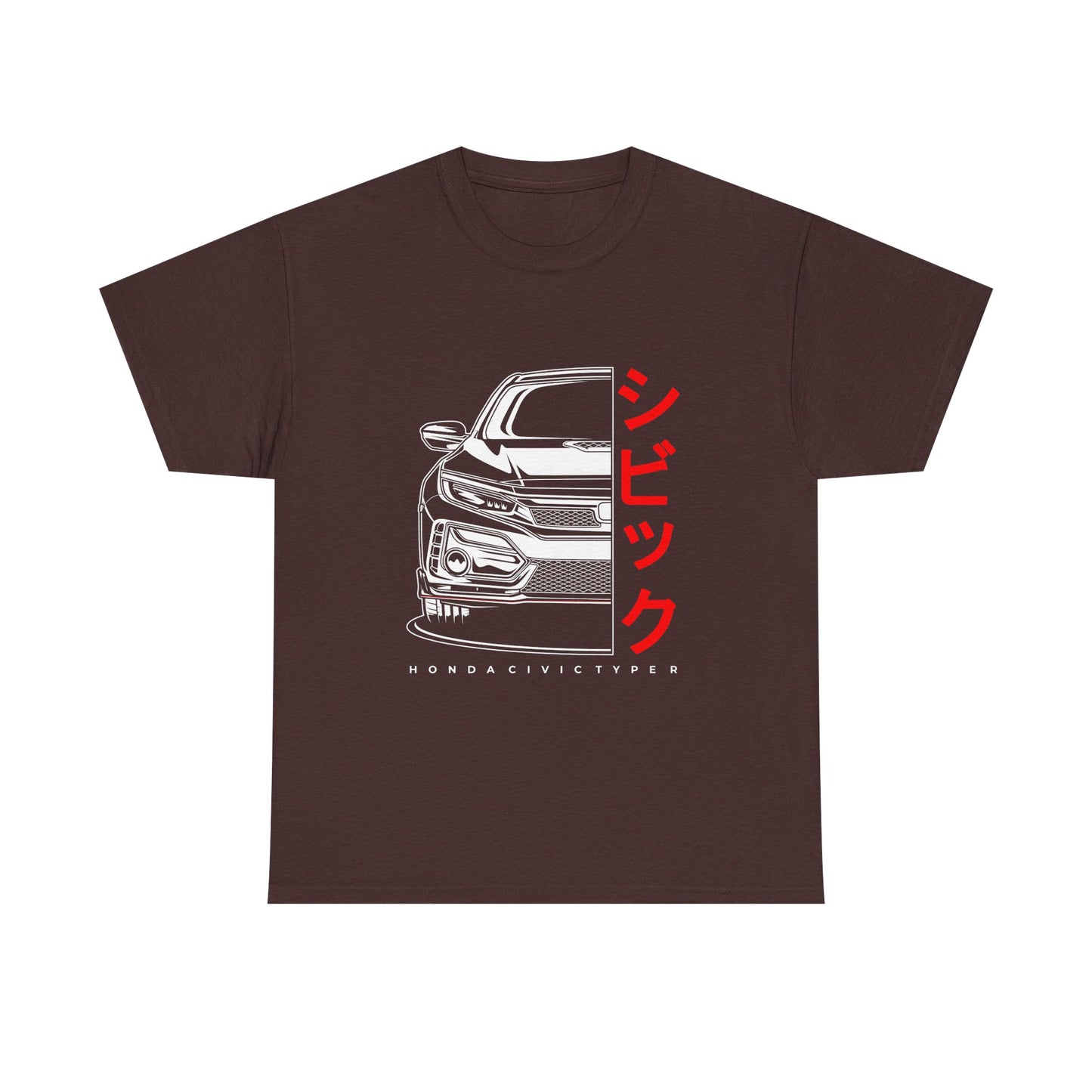 Honda Civic Type R Unisex Tee - Car Lover's Heavy Cotton T-shirt - CreativeRino