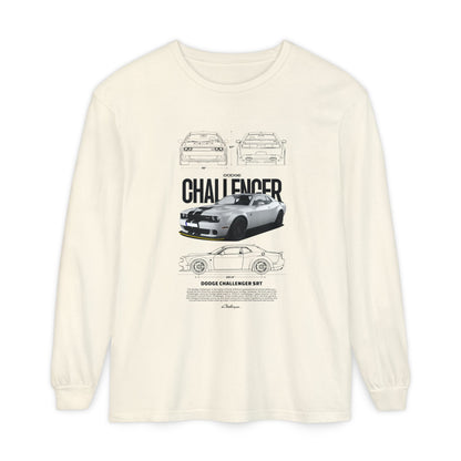 Dodge Challenger Long Sleeve T-Shirt - Classic Car Enthusiast Apparel - CreativeRino