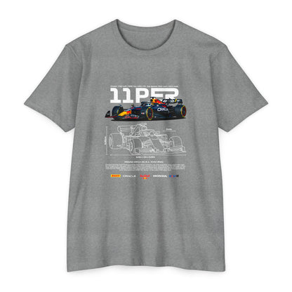 Sergio Perez F1 Racing Unisex CVC Jersey T-Shirt - | Car T-shirt - CreativeRino