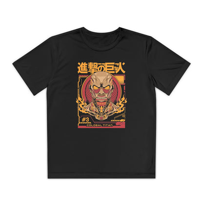 Attack on Titan Youth Competitor Tee - Colossal Anime Graphic T-shirt for Anime Fans - CreativeRino
