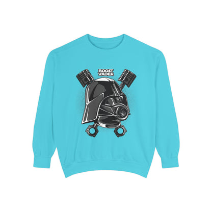 Boost Vader Unisex Garment-Dyed Sweatshirt - Cool, Comfortable, and Stylish - CreativeRino