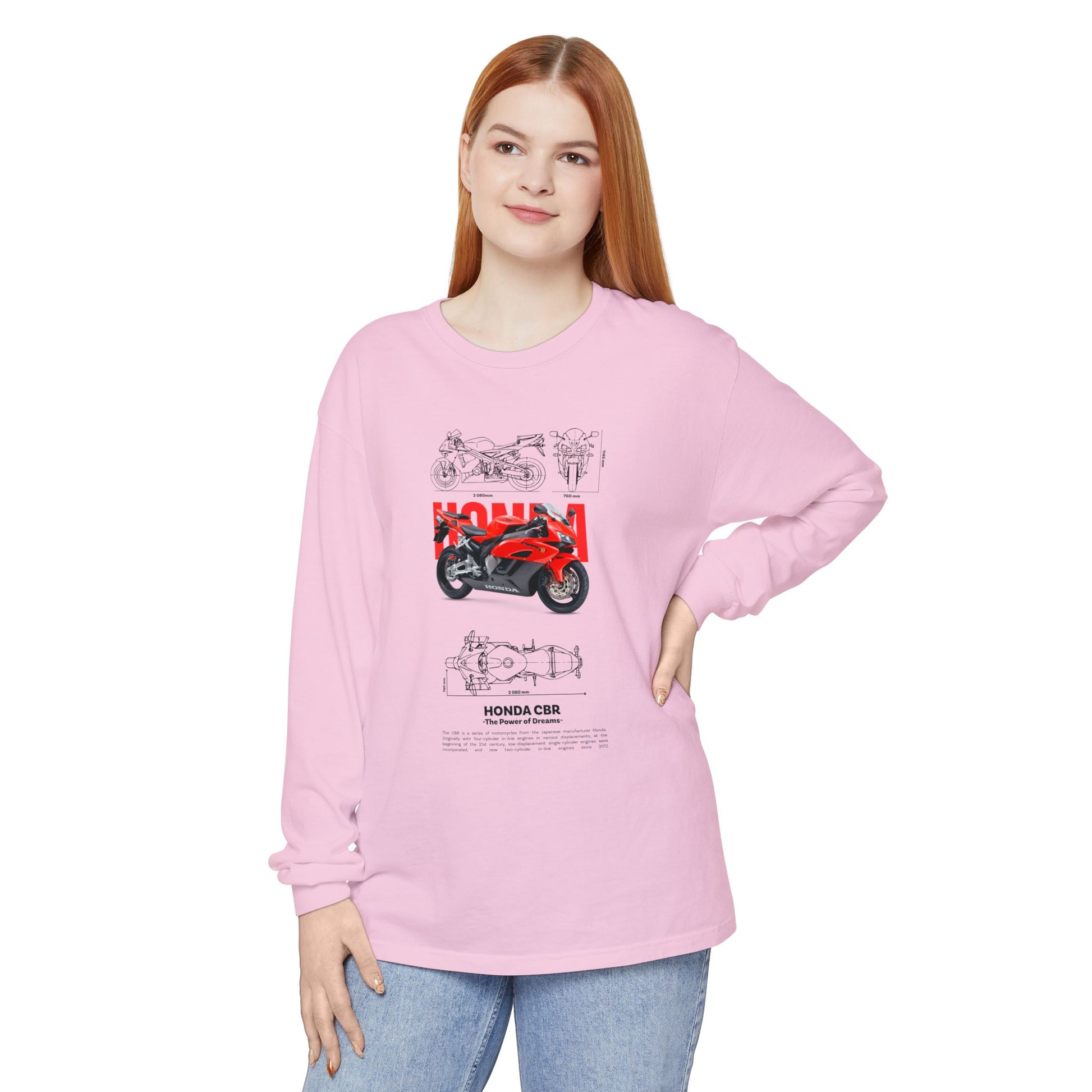 Honda CBR Long Sleeve T-Shirt for Motorcycle Lovers - CreativeRino
