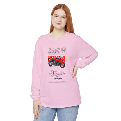 Honda CBR Long Sleeve T-Shirt for Motorcycle Lovers - CreativeRino
