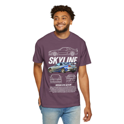 Nissan GTR Skyline Unisex  T-Shirt - Perfect T-shirt for Car Enthusiasts - CreativeRino