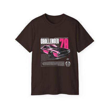 Vintage Challenger 70 Unisex Ultra Cotton Tee - Classic Muscle Car Shirt - CreativeRino
