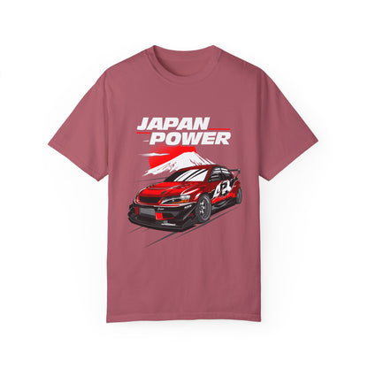 Japan Power Unisex T-Shirt - Vintage Car Design for Automotive Enthusiasts - CreativeRino