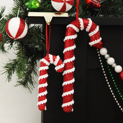 Red & White Foam Candy Stick Decorations | Christmas Tree, Rattan & Window Display Accents eprolo