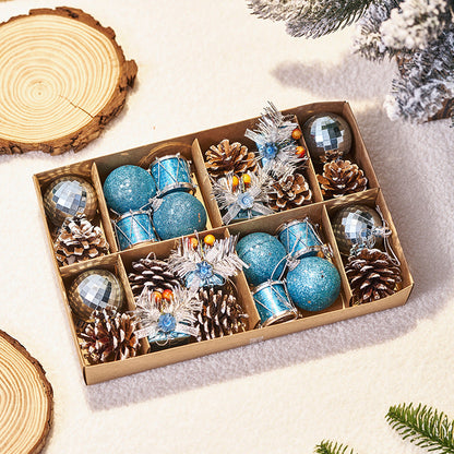 Deluxe Christmas Tree Ornament Set | Ball, Bell, Pinecone & Drum Combination Pack eprolo