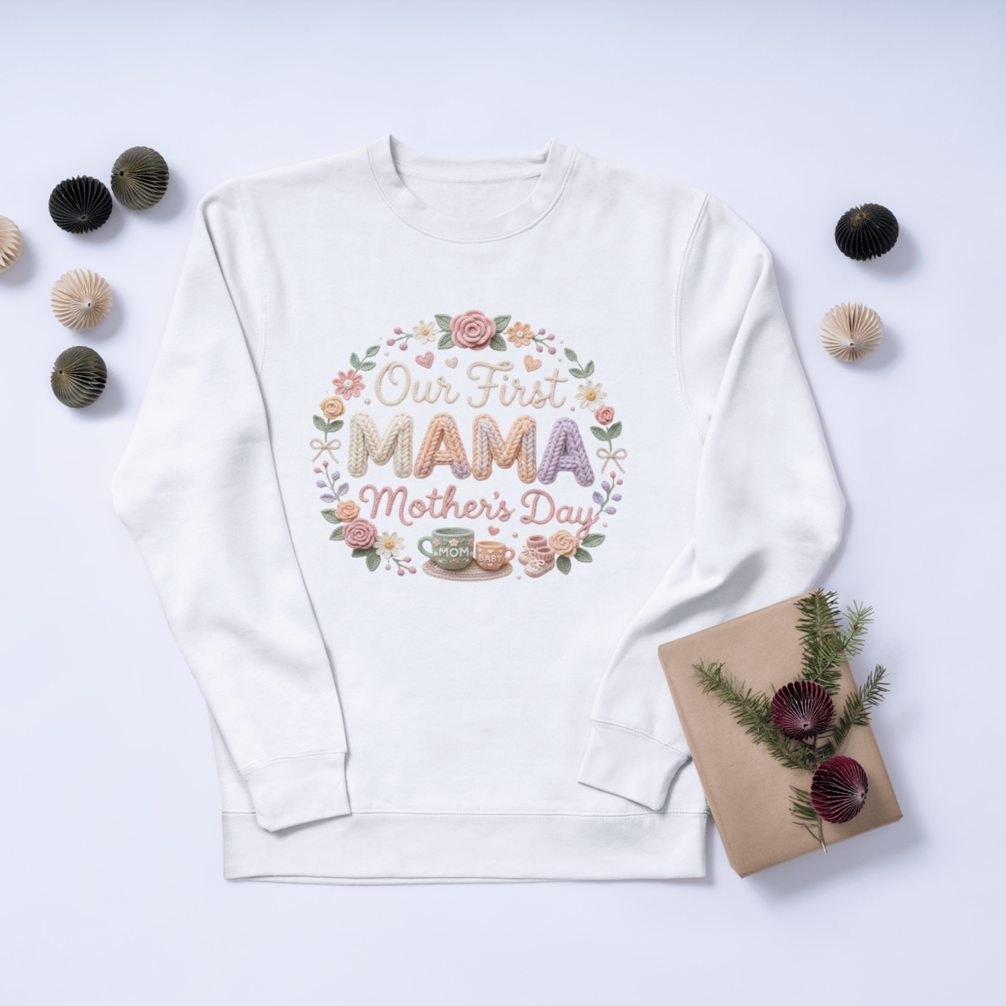 Mother’s Day PNG Design – Floral Mom Quote Sublimation File | Instant Download CreativeRino