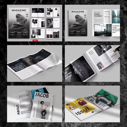 17 Magazine Powerpoint Presentation Template Bundle | Magazine Style Business PowerPoint Template CreativeRino