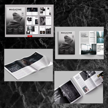 7 Magazine Powerpoint Presentation Template Bundle | Magazine Style Business PowerPoint Template - CreativeRino