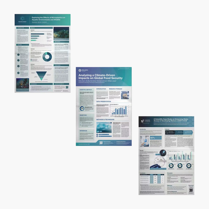 19 Research Poster Template Bundle | Academic Scientific Medical Research Case Study Poster Templates | Adobe Indesign CreativeRino