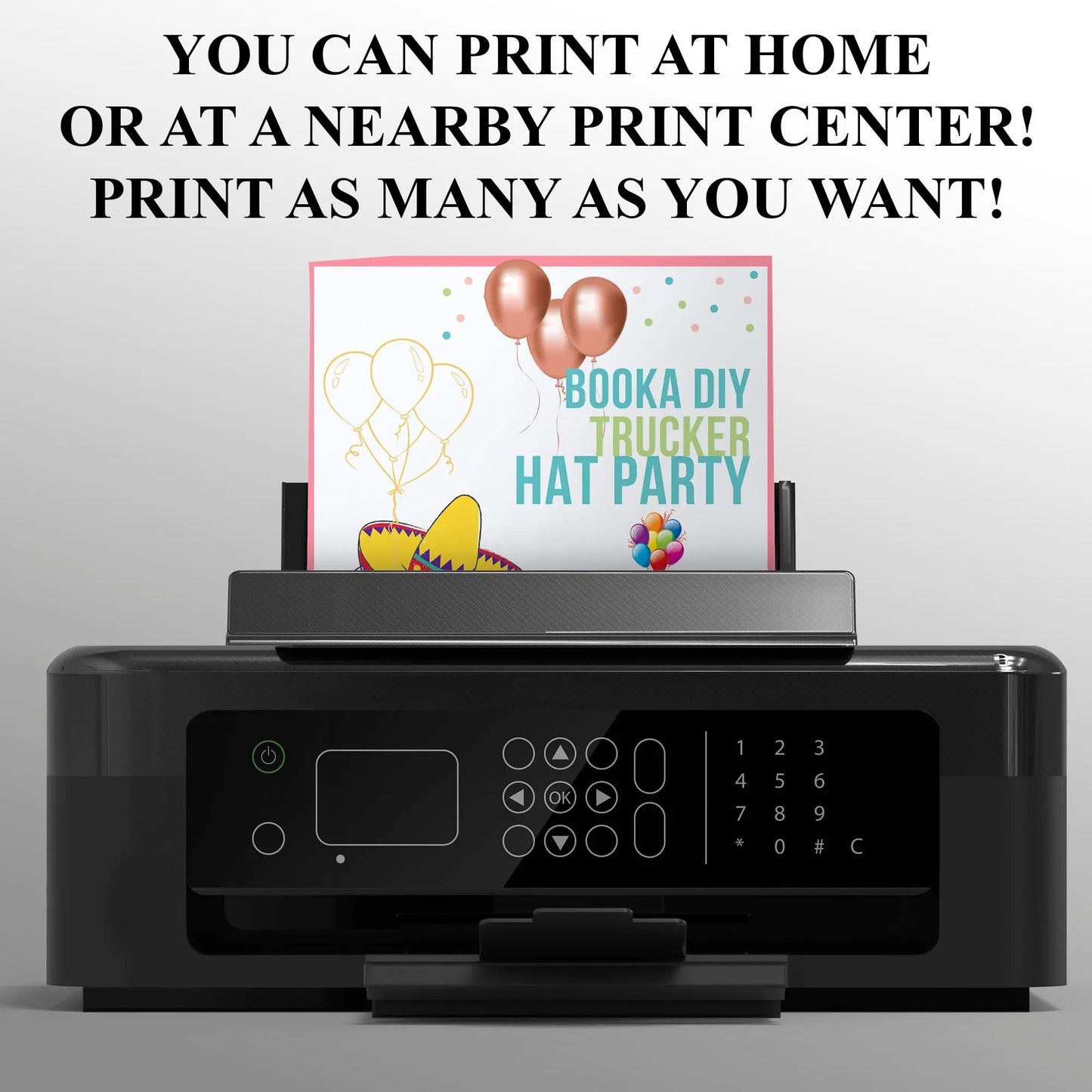 Trucker Hat Bar Flyer Template | Trucker Hat Bar Party Booking Flyer Invite CreativeRino