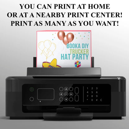 Trucker Hat Bar Flyer Template | Trucker Hat Bar Party Booking Flyer Invite CreativeRino