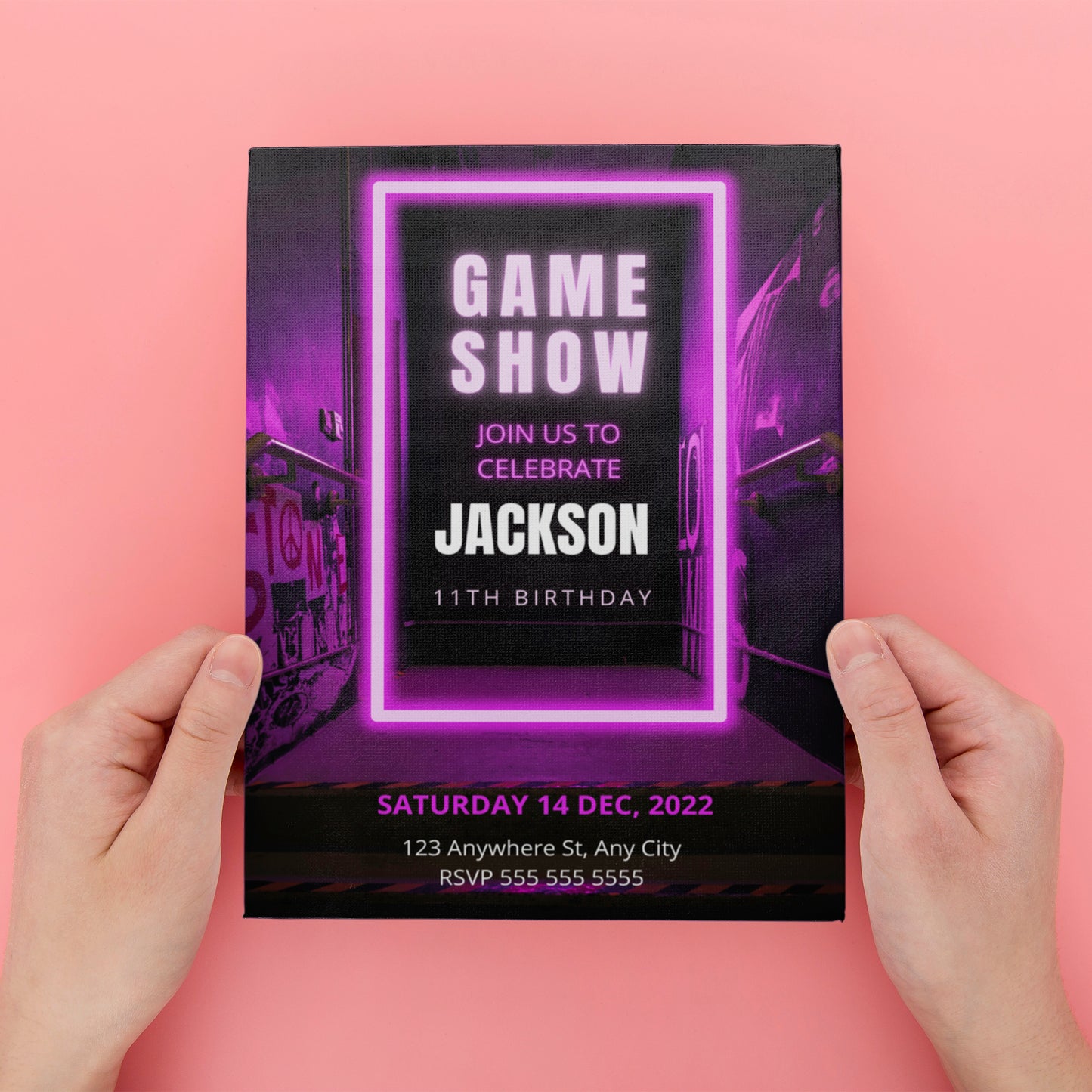 Game Show Birthday Invitation Template