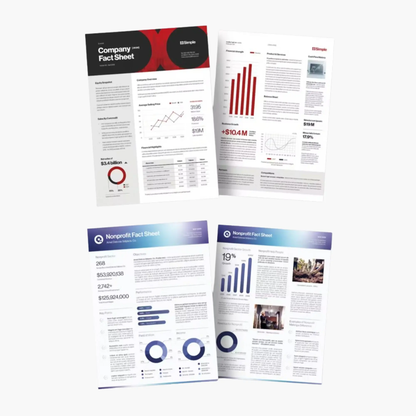 10+ Fact Sheet Template Bundle | MS Word & Indesign | Nonprofit Organization, Company, Business, Project, Financial Fact Sheet Templates CreativeRino