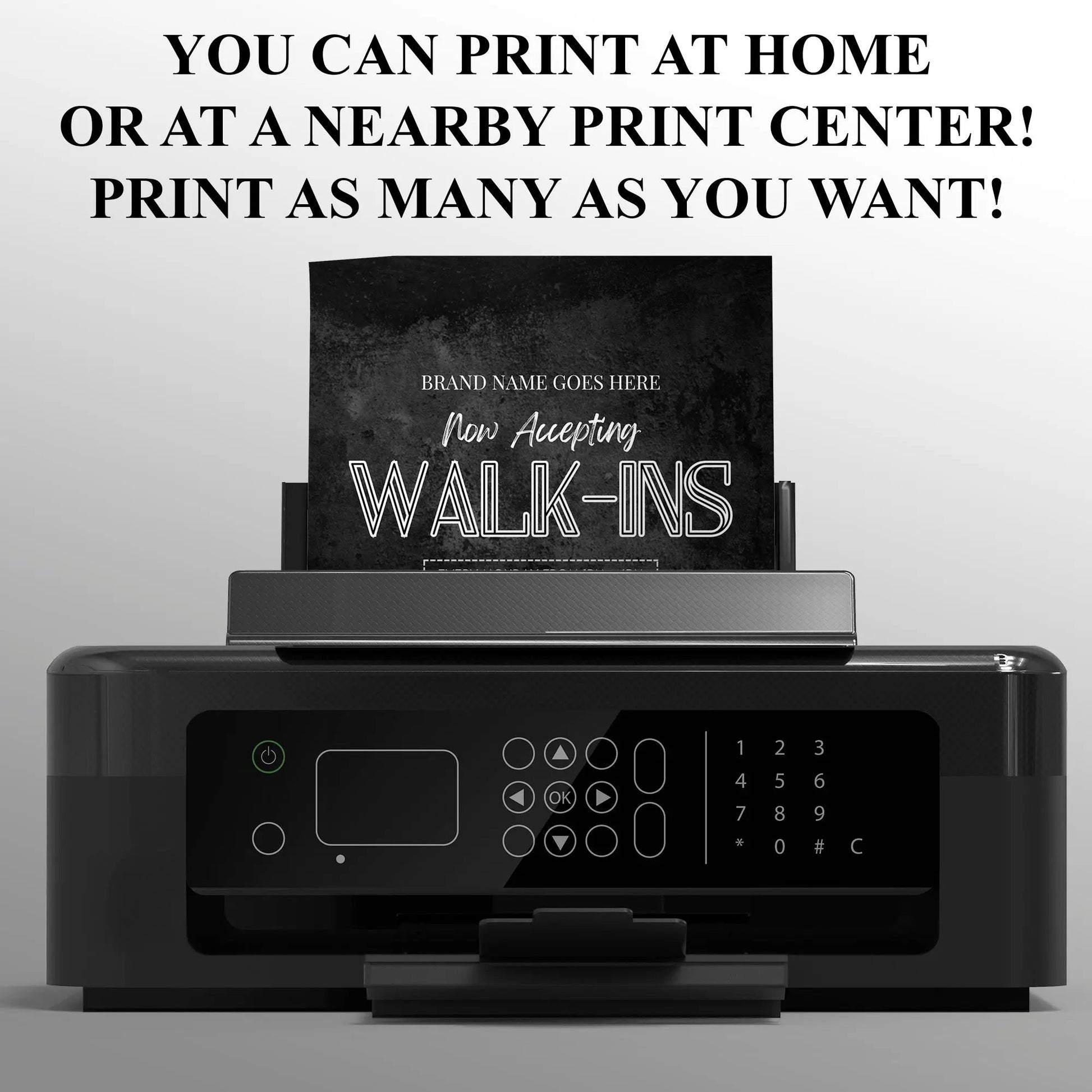 Walk Ins Welcome Flyer Template | Social Media Template CreativeRino