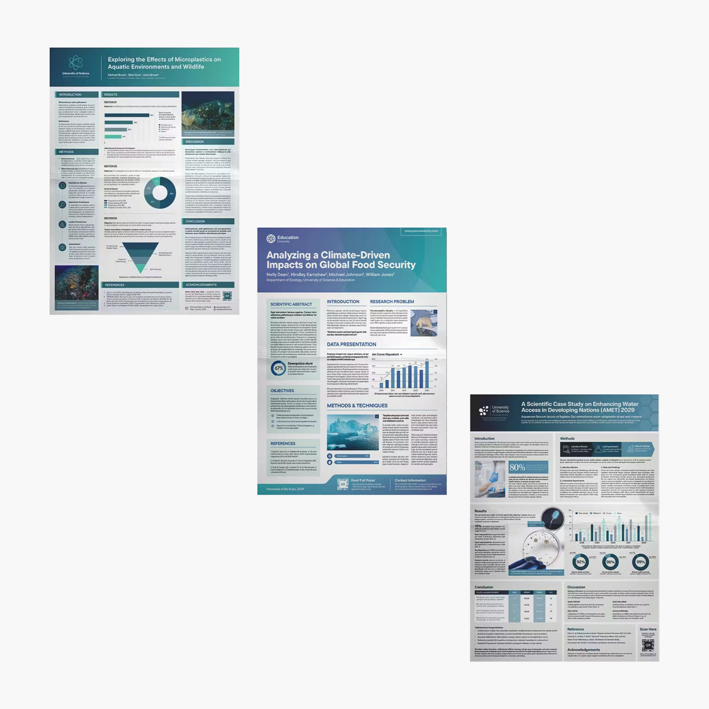 19 Research Poster Template Bundle | Academic Scientific Medical Research Case Study Poster Templates | Adobe Indesign