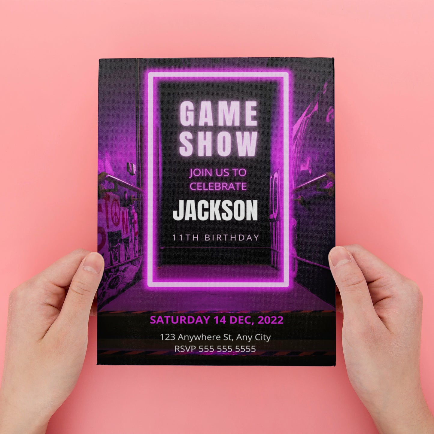 Game Show Birthday Invitation Template - CreativeRino