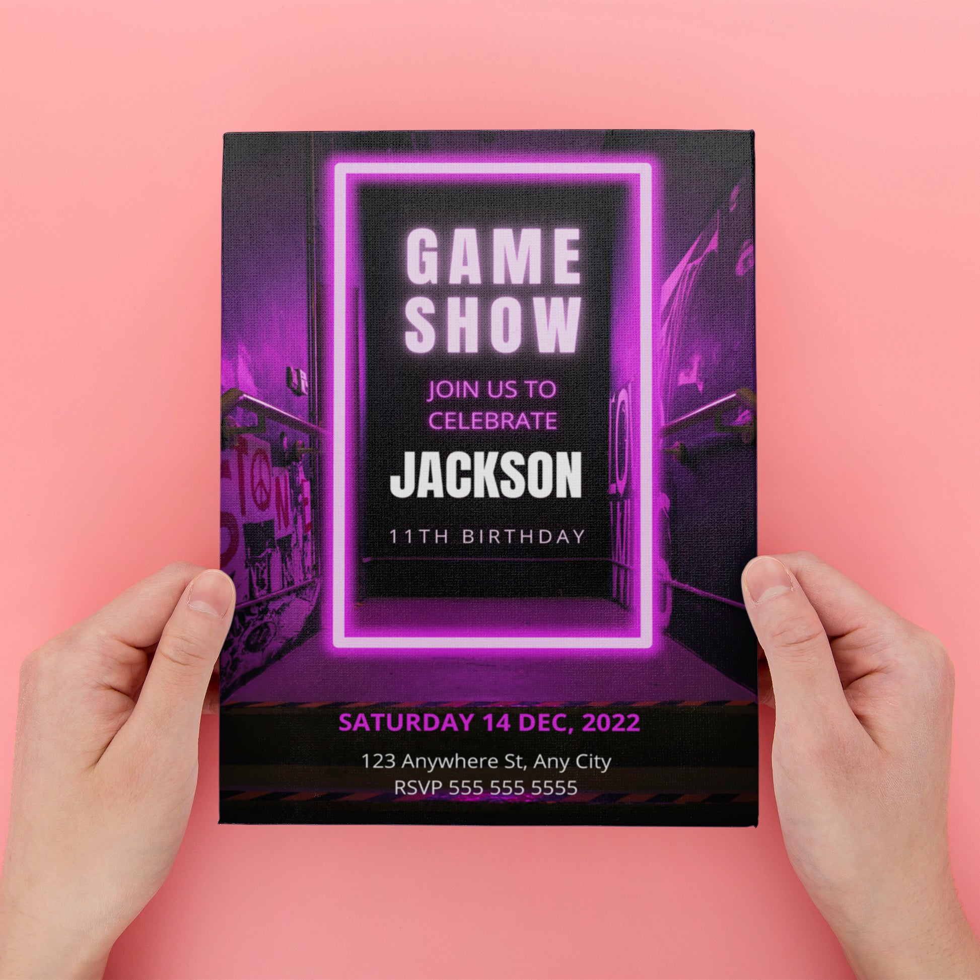 Game Show Birthday Invitation Template - CreativeRino