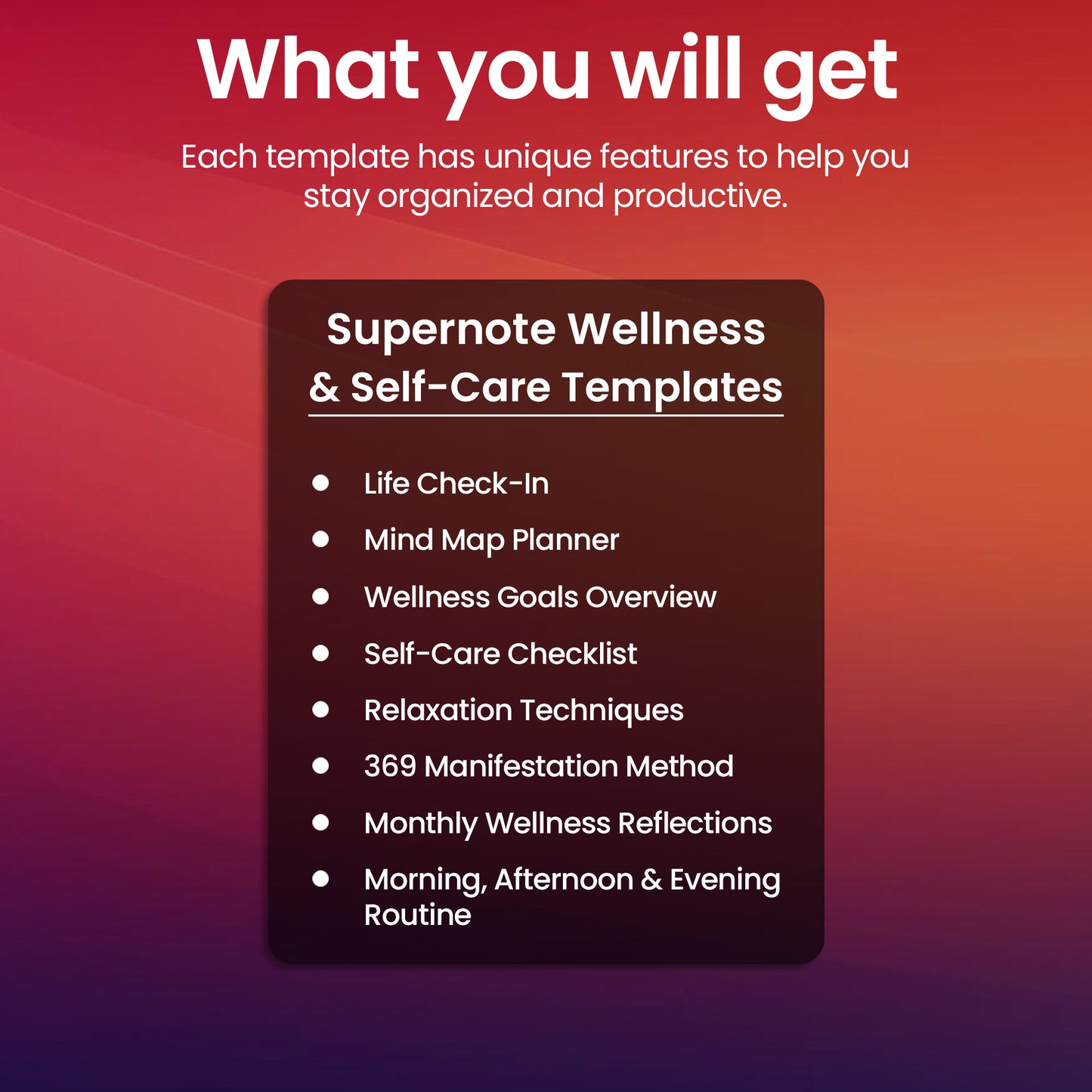 8 Supernote Wellness & Self-Care Templates Planner Template Bundle