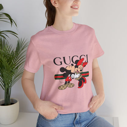 Gucci Mickey & Minnie Unisex T-Shirt, Fun Graphic Tee, Disney Fashion, Gift for Disney Lovers, Cute Casual Wear, Holiday Apparel - CreativeRino