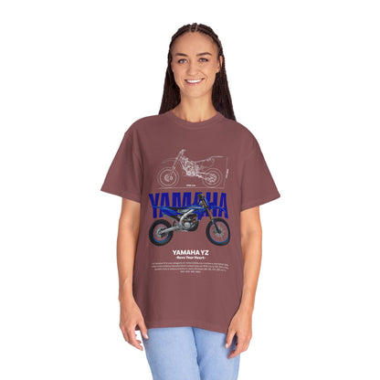 Yamaha YZ Unisex Garment-Dyed T-shirt - Rev Your Heart - CreativeRino