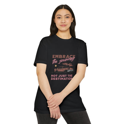Embrace the Journey Unisex CVC Jersey T-shirt - Adventure Vibes - CreativeRino