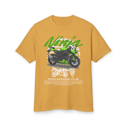 Kawasaki Ninja Graphic Tee - Unisex Heavyweight Cotton T-Shirt - CreativeRino