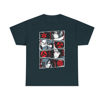Anime Inspired Unisex Heavy Cotton Tee - Naruto T-shirt Design - CreativeRino