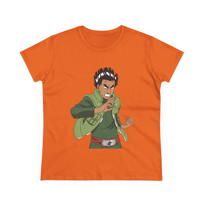 Anime-Inspired Women's Midweight Cotton Tee - Naruto Perfect T-shirt for Fans! - CreativeRino