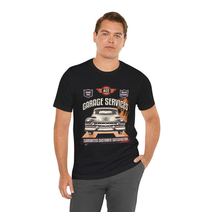 Classic Car Garage Unisex Jersey Short Sleeve Tee - CreativeRino