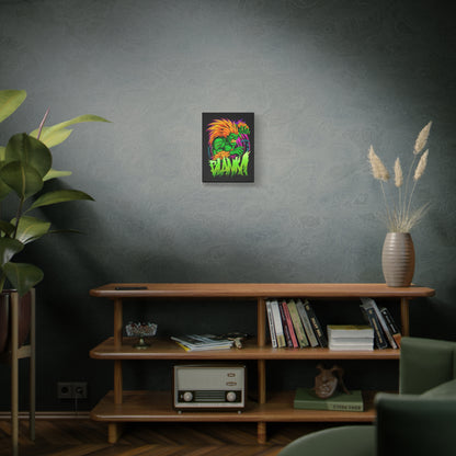Fierce Blanka Canvas Art - Vibrant Street Fighter Wall Decor - CreativeRino
