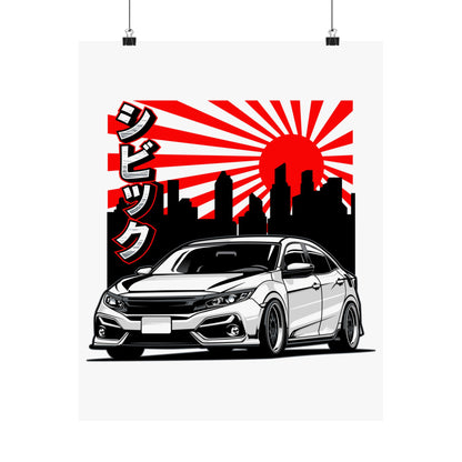 Japanese Car Art Matte Vertical Poster - CreativeRino