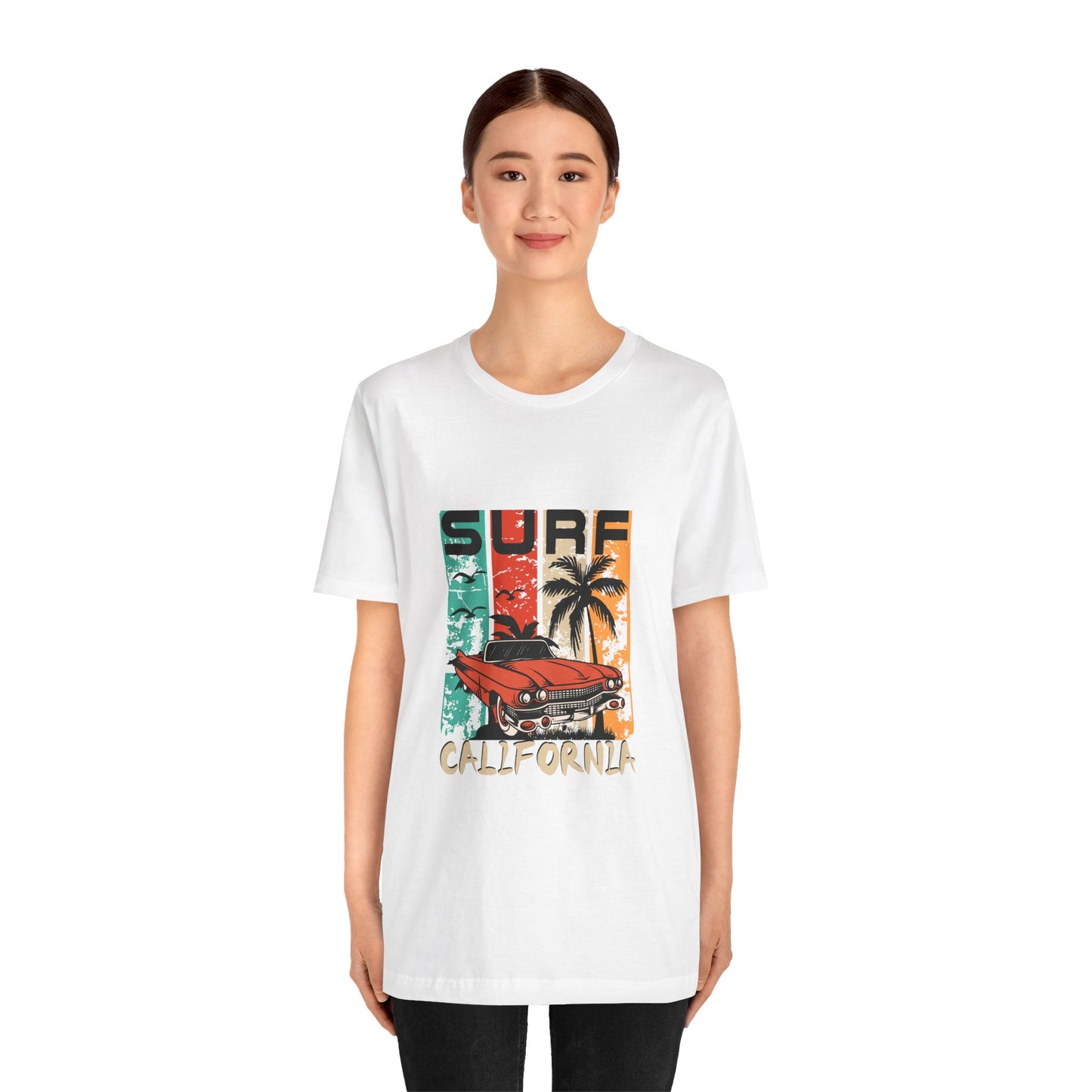 California Surf Vintage Tee - Unisex Short Sleeve T-Shirt - CreativeRino