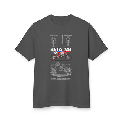 Beta RR 350 Motorcycle Graphic Tee - Unisex Heavyweight Cotton T-Shirt - CreativeRino